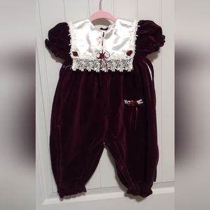 Vintage romper for baby girl size 12M